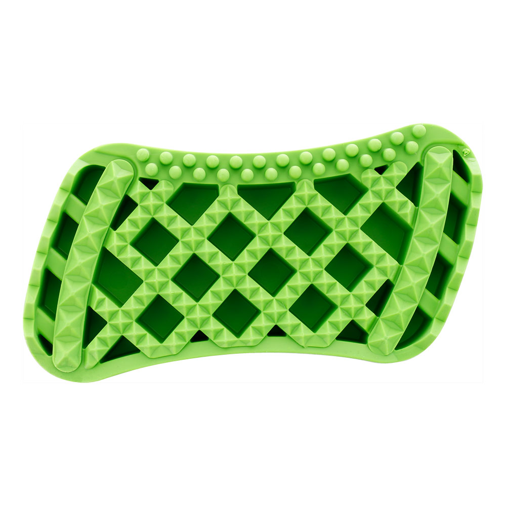 Brosse petits chiens et chats à poil longs verte