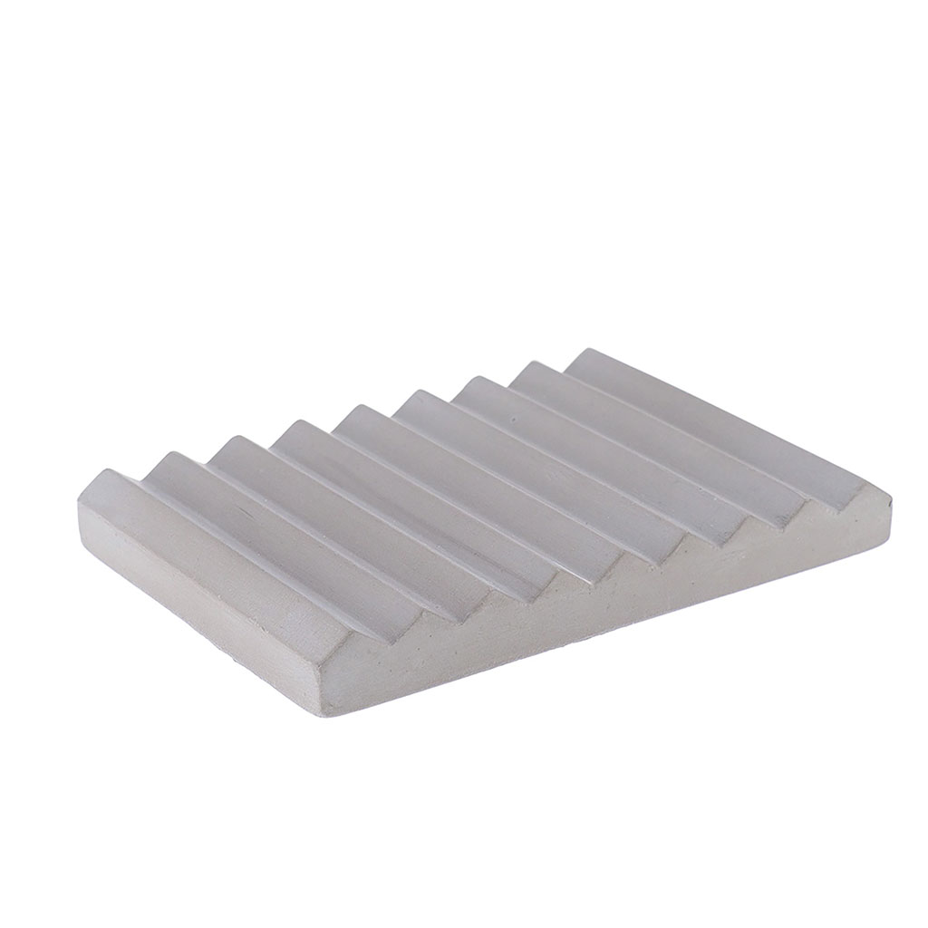 Porte savon ciment gris