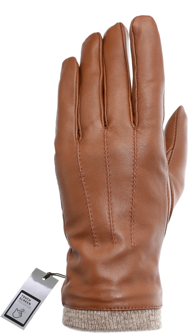 PEARLWOOD Lederhandschuhe »Daisy«, Touchscreenfähig - mit 10 Fingern bedienbar, Ziernähte
