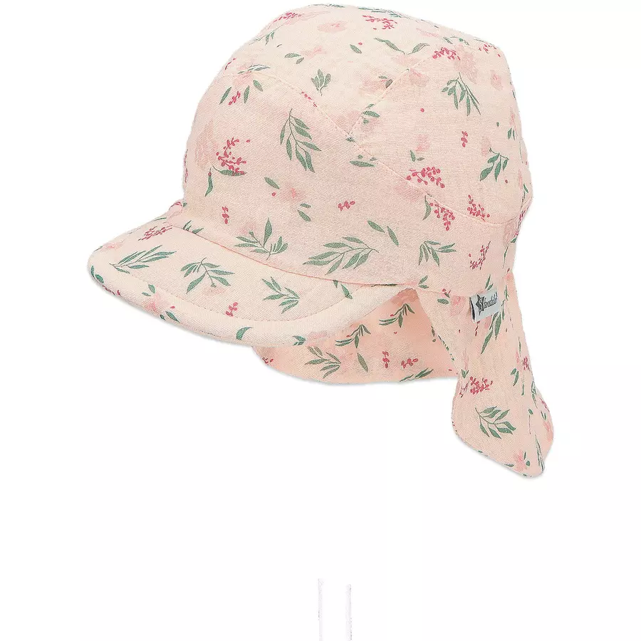 Sterntaler Schirmmütze mit Nackenschutz rosa