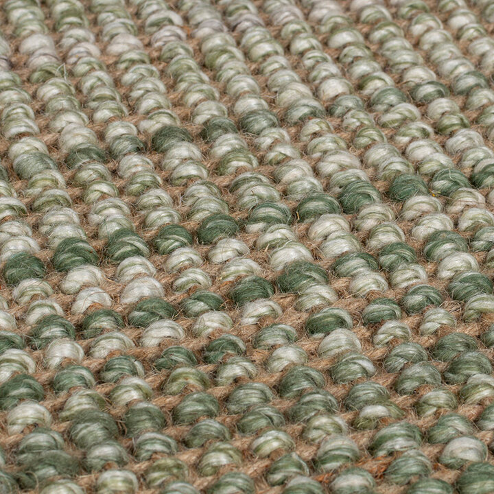 Jute loper - Motto Ombre Groen