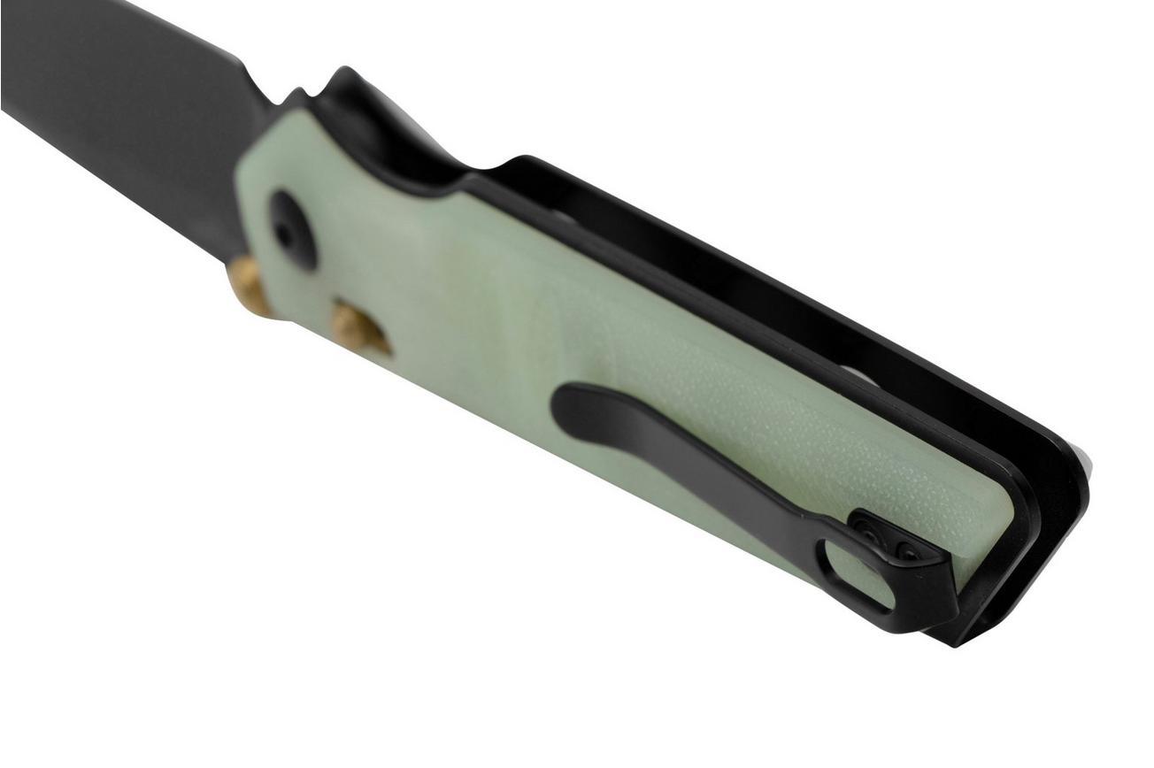 Real Steel Sacra, 7711NB Natural Jade G10, K110 Black, zakmes