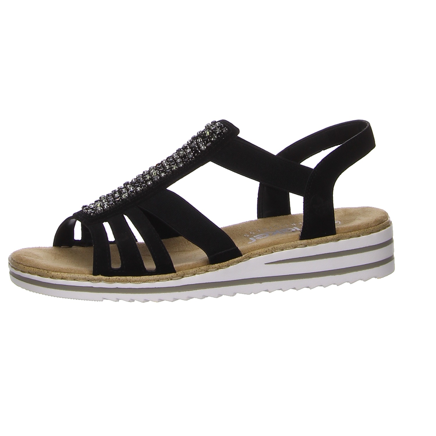 Rieker Sandalen schwarz schwarz
