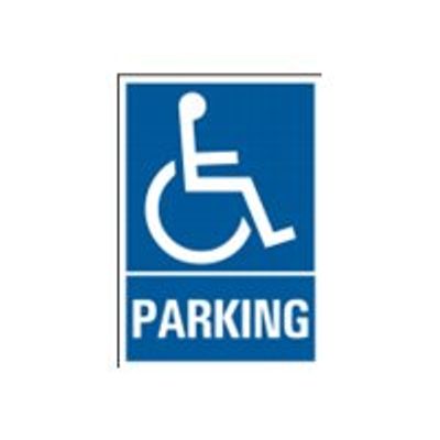 Pickup - Plaque de signalisation - 230 x 330 mm - parking invalide