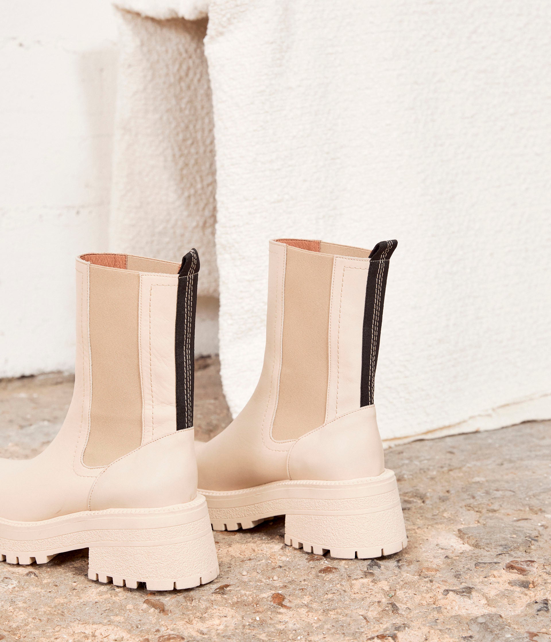 Boots beiges Olivia