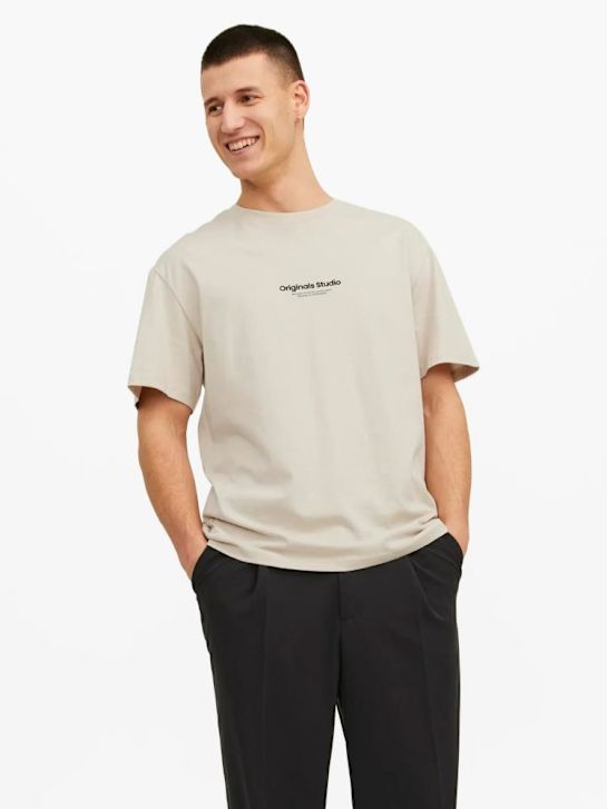 JACK & JONES T-Shirt beige