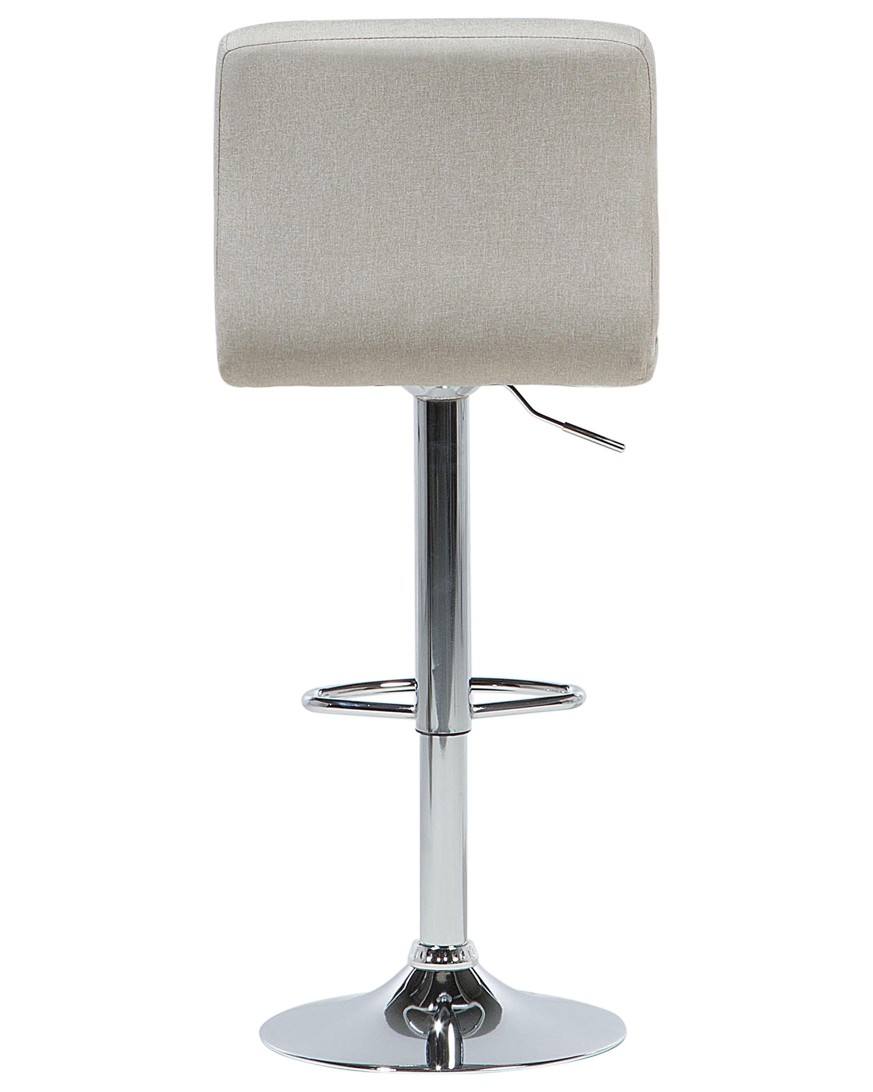 Set van 2 barstoelen MARION draaibaar Lichtbeige