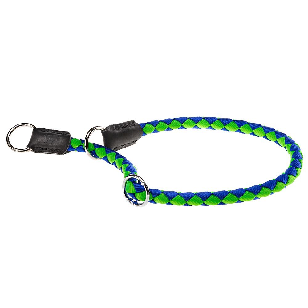 Collier semi-étrangleur pour chiens twist cs12/35, en nylon tressé, réglable et résistant