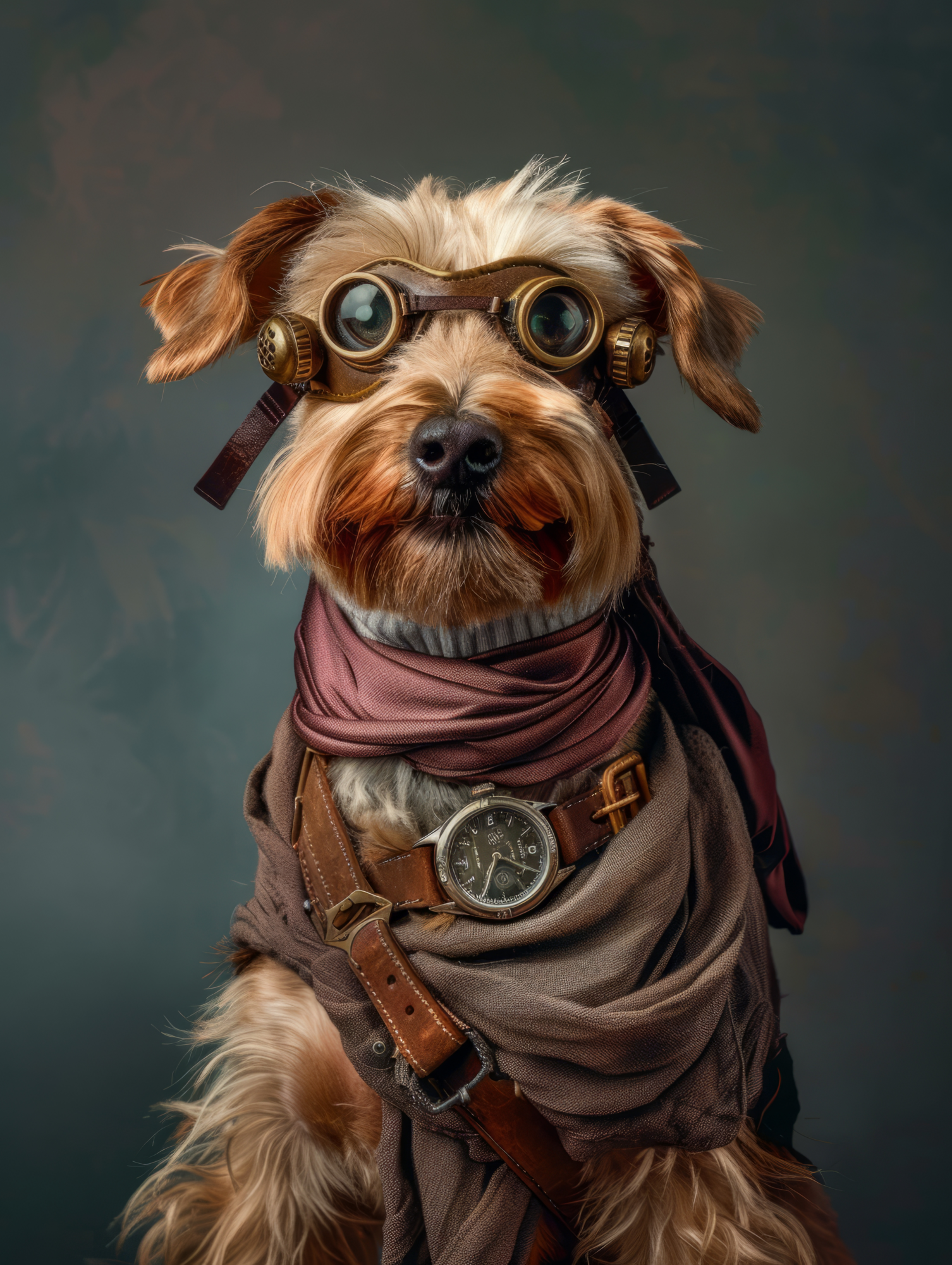 Canvas schilderij van een Norwich Terrier 100x150 cm