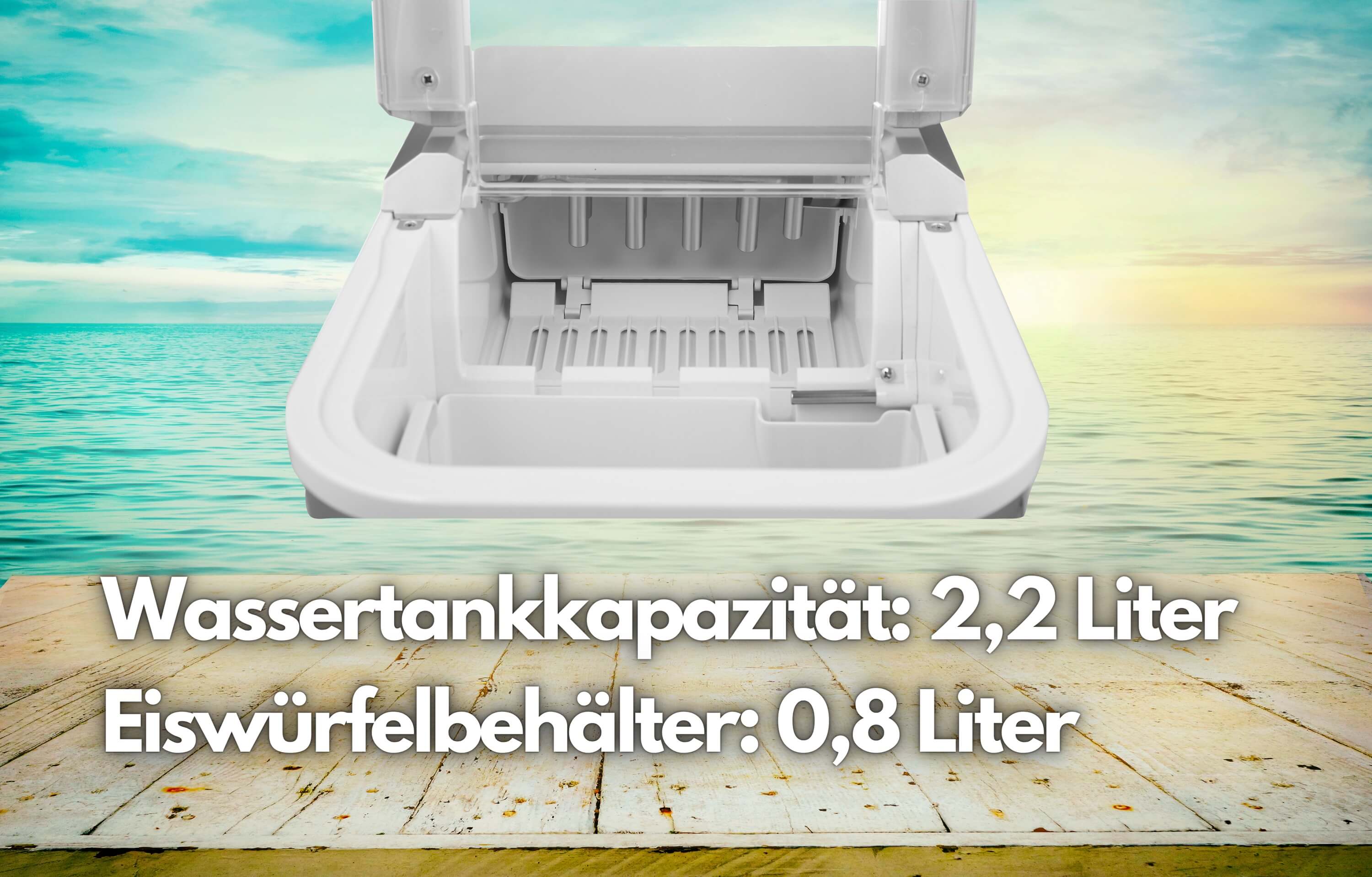 Steinborg Eiswürfelmaschine Ice Cube Maker 2.2 Liter Fassungsvermögen