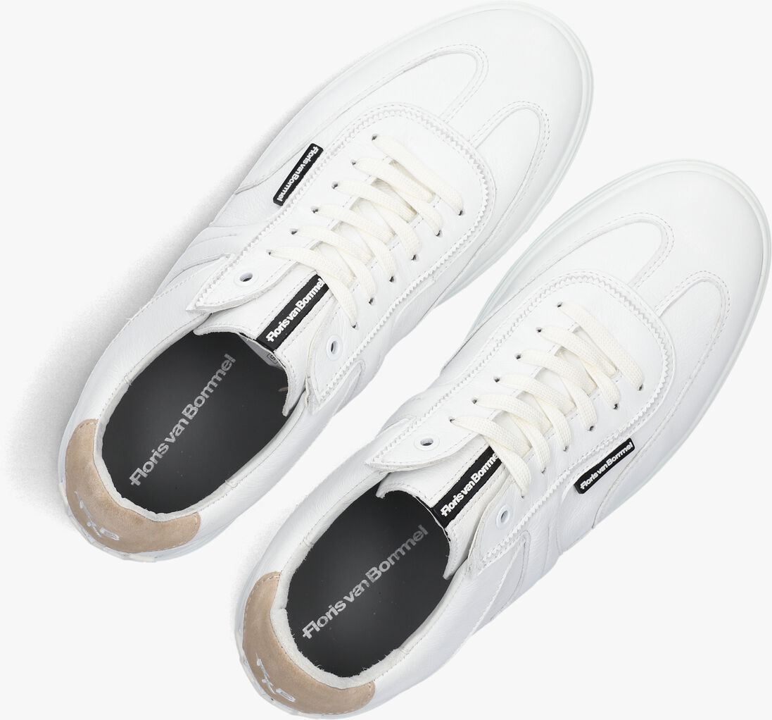 witte floris van bommel lage sneakers sfm-10216 de kupster