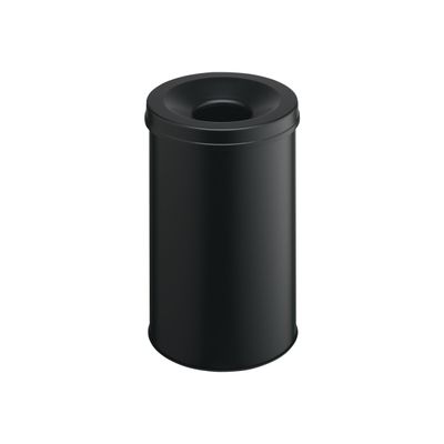 Durable - Corbeille à papier anti-feu avec étouffoir 30L - Noir