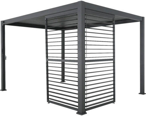 Lamellenwand Mirador Classic, Deluxe Plus 400 123 x 235 cm zwart