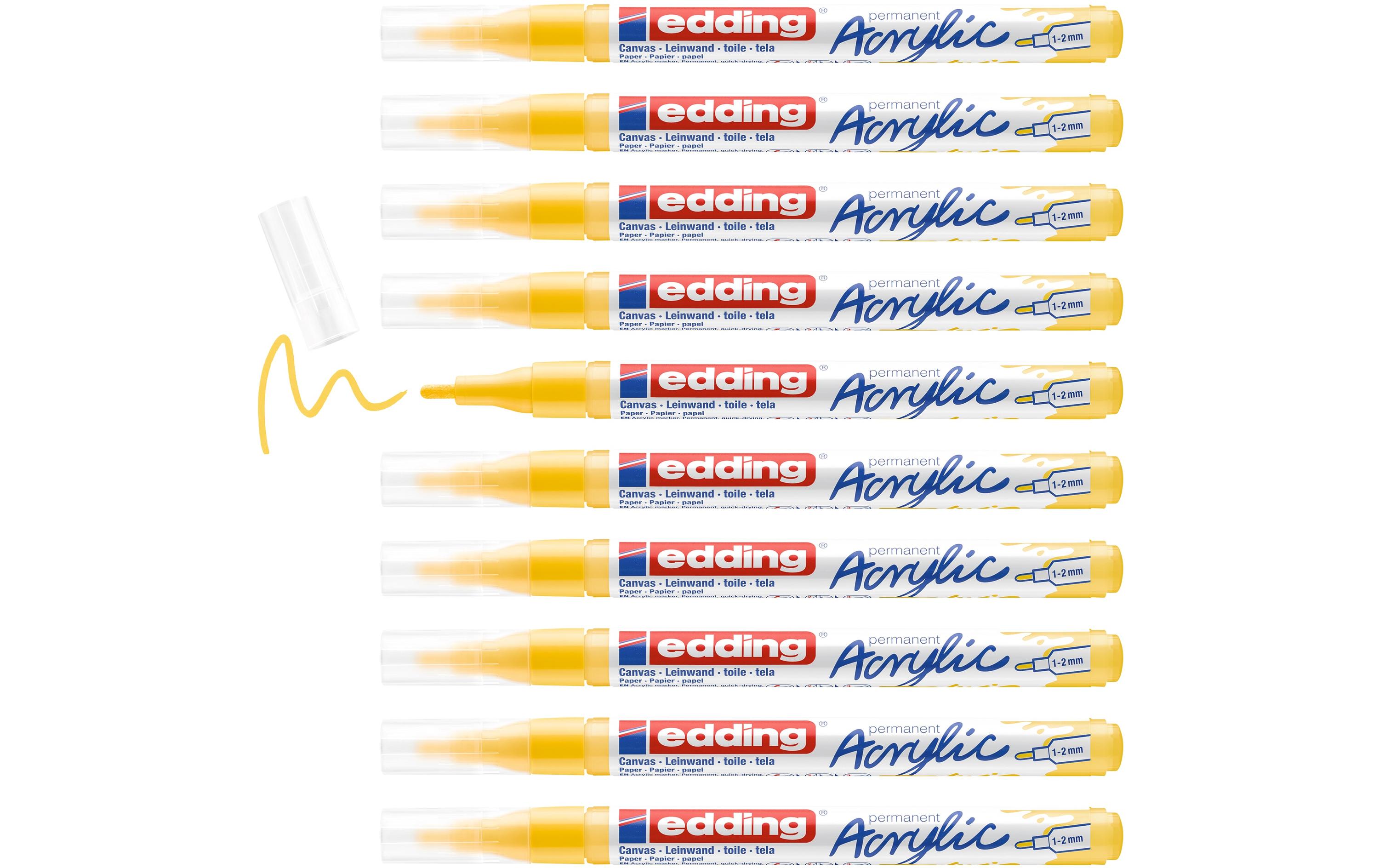Acrylmarker 5300 Fein, GelbSchnelltrocknende Acrylstifte