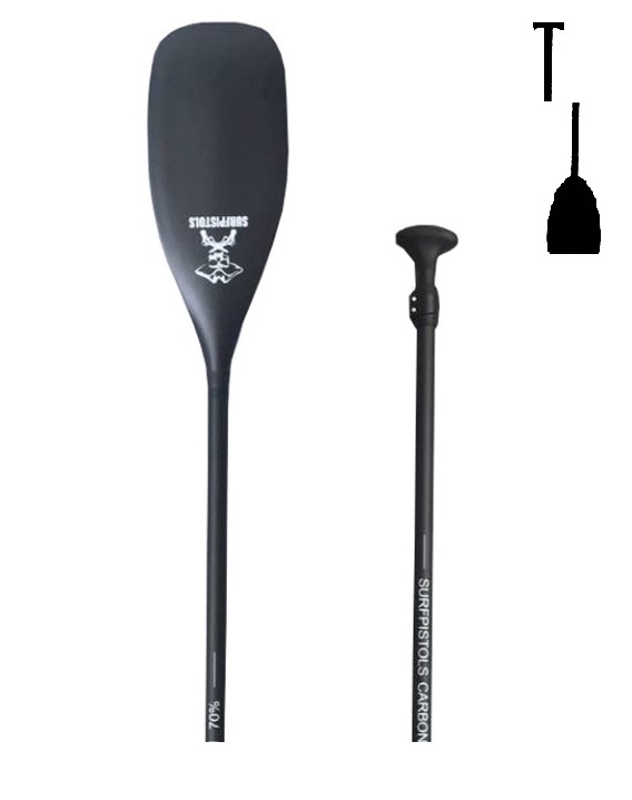 Surfpistols Pagaie surfpistols 100 % carbone 2 parties