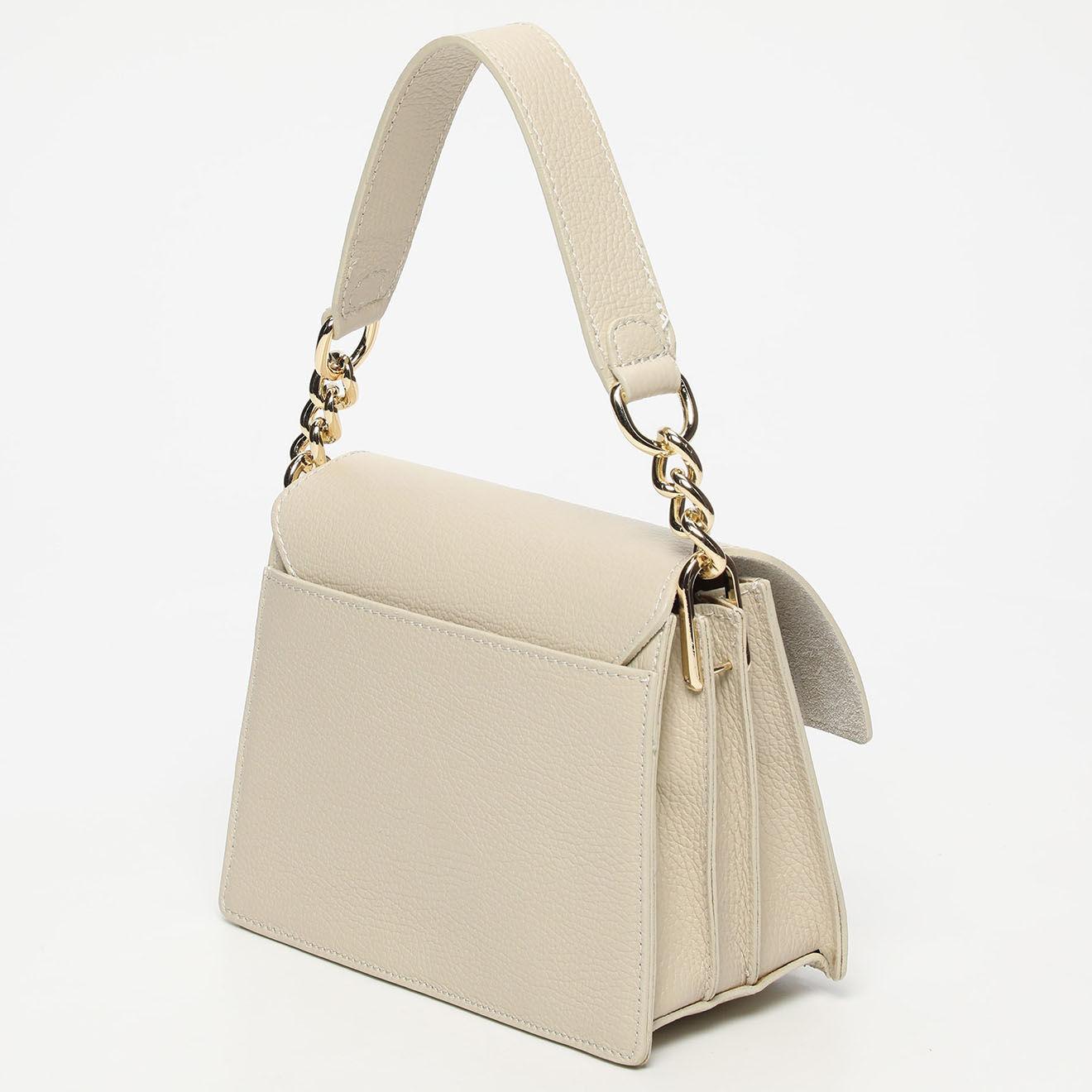 Christian Laurier Sac bandoulière en Cuir Adriana beige - 21.5x16x10 cm