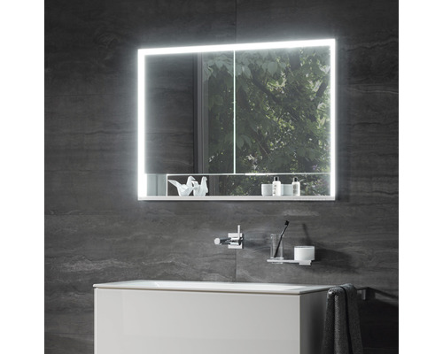 KEUCO Royal Lumos spiegelkast 80 x 16,5 x 73,5 cm, gespiegeld, 2-deurs, LED, IP 24, 713
