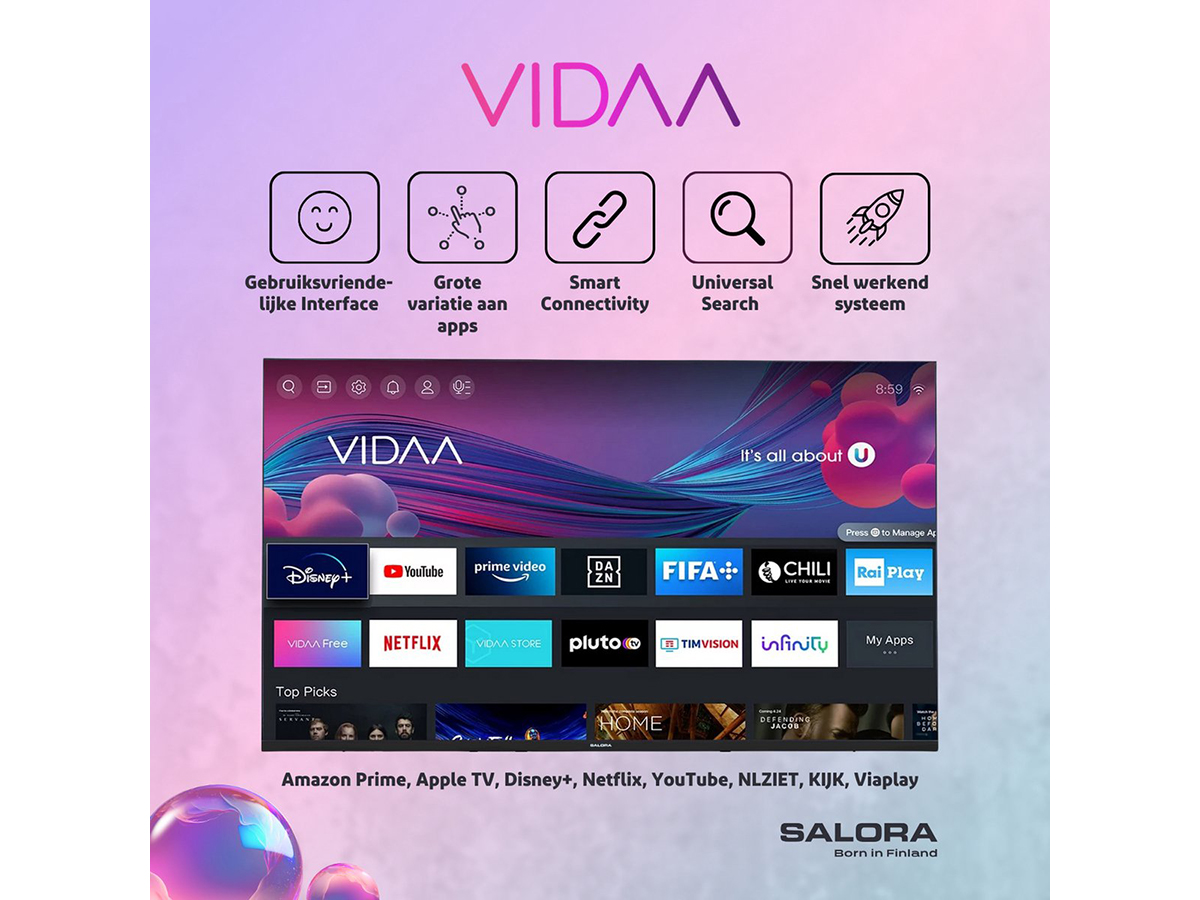 Salora FOD24HV 24 inch Smart televisie