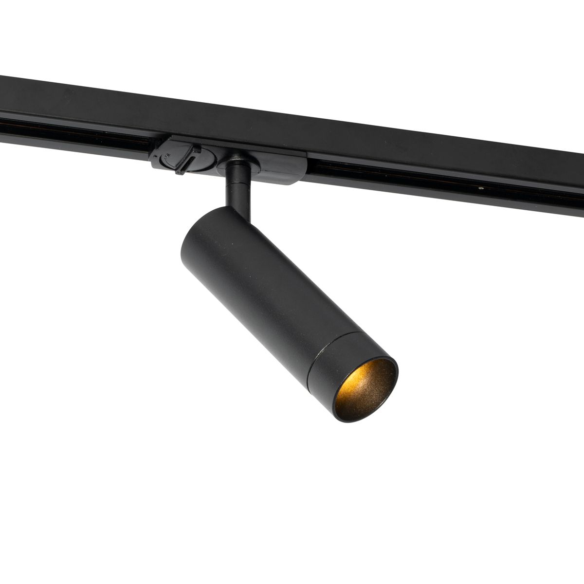 Moderne spot zwart voor railsysteem 1-fase 35mm - Iconic Jeana Luxe