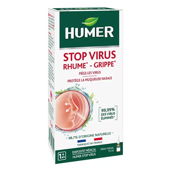 Humer Stop Virus Prévention Rhume Grippe dès 1 an Spray Nasal 15ml