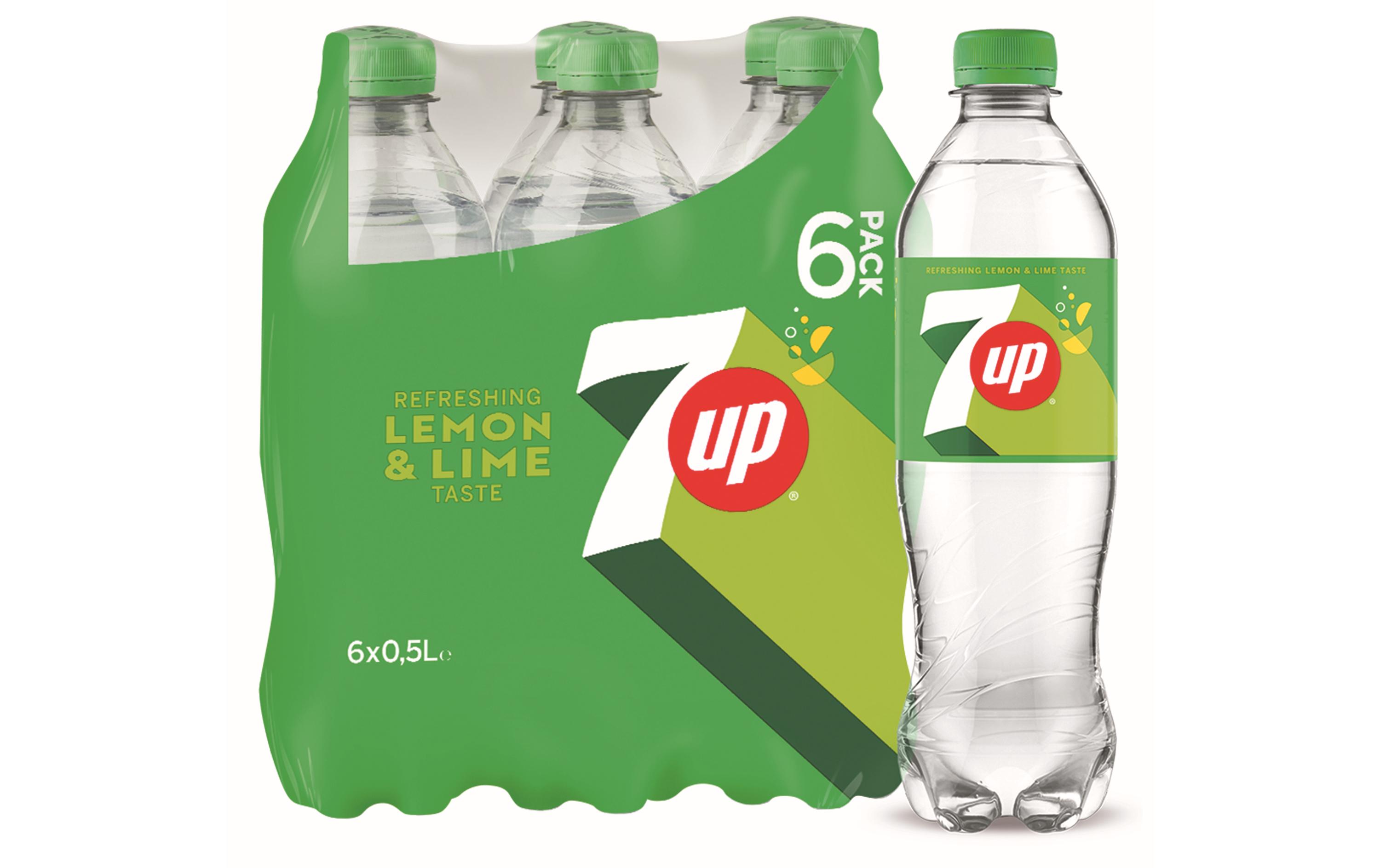 Soft-Drinks 7Up 6 x 0.5 lErfrischende Limonade mit Zitronenaroma