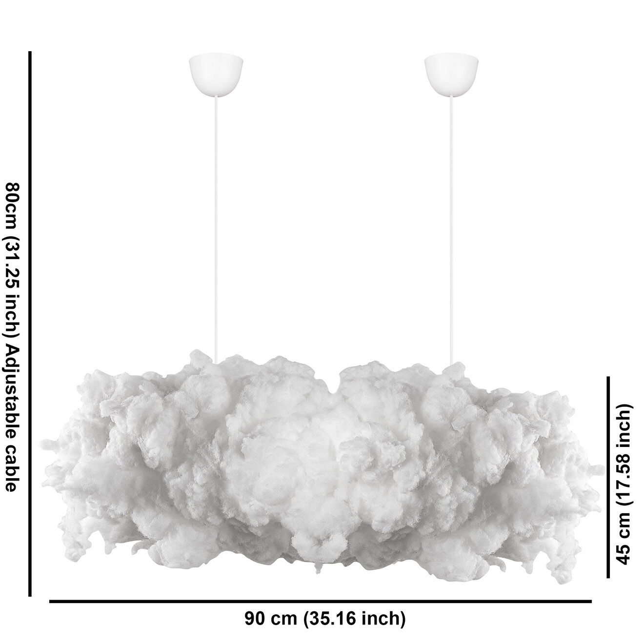 Opviq Suspension Serene blanche - 90x80 cm