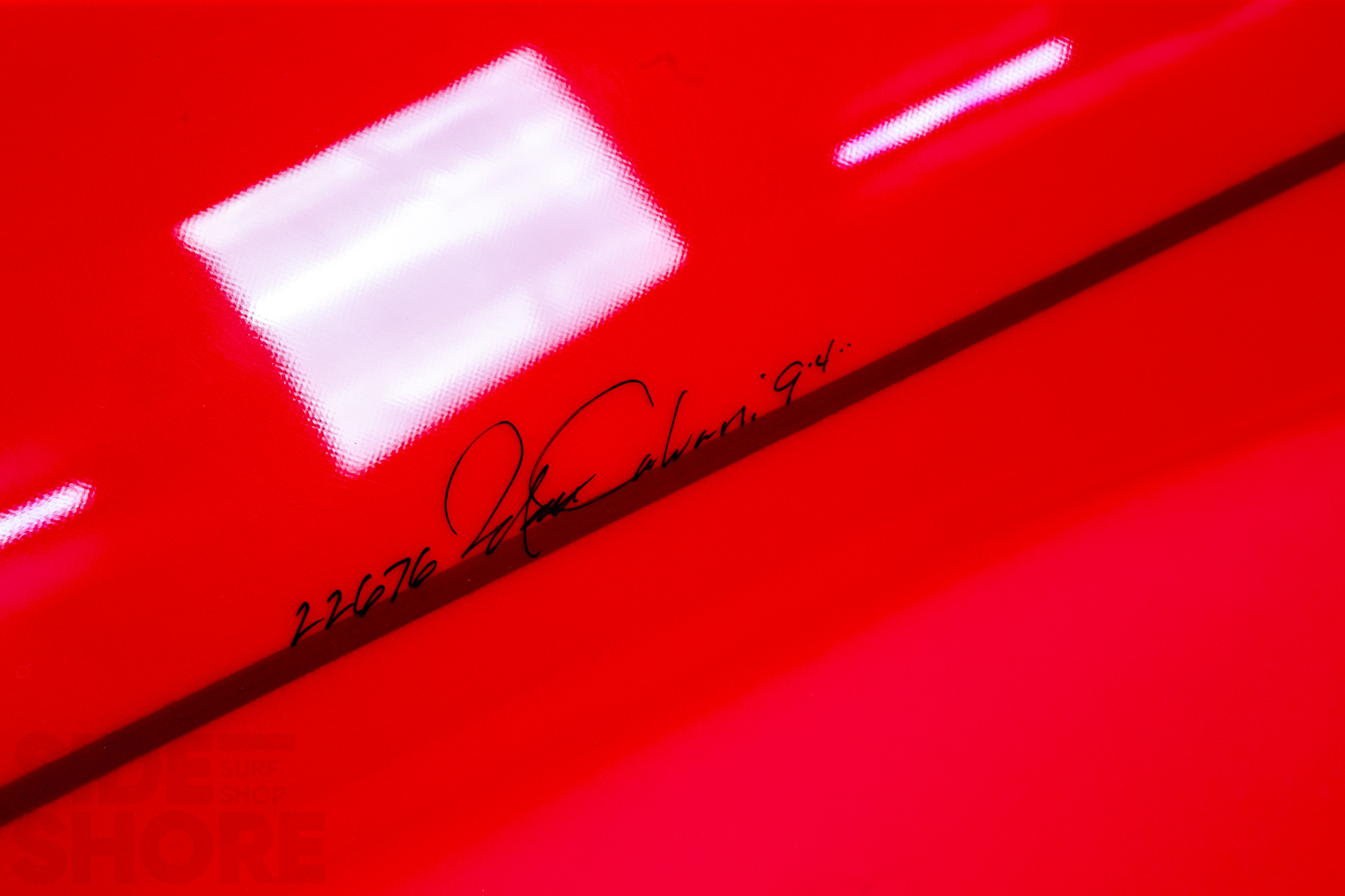 Bing Surfboards Spoiler - Tint Red   Volan   Polish - 9'4 x 22.87