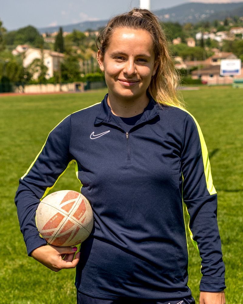 Haut d'entrainement 1/4 Zip Nike Academy 23 Bleu Marine & Jaune Fluo pour femme