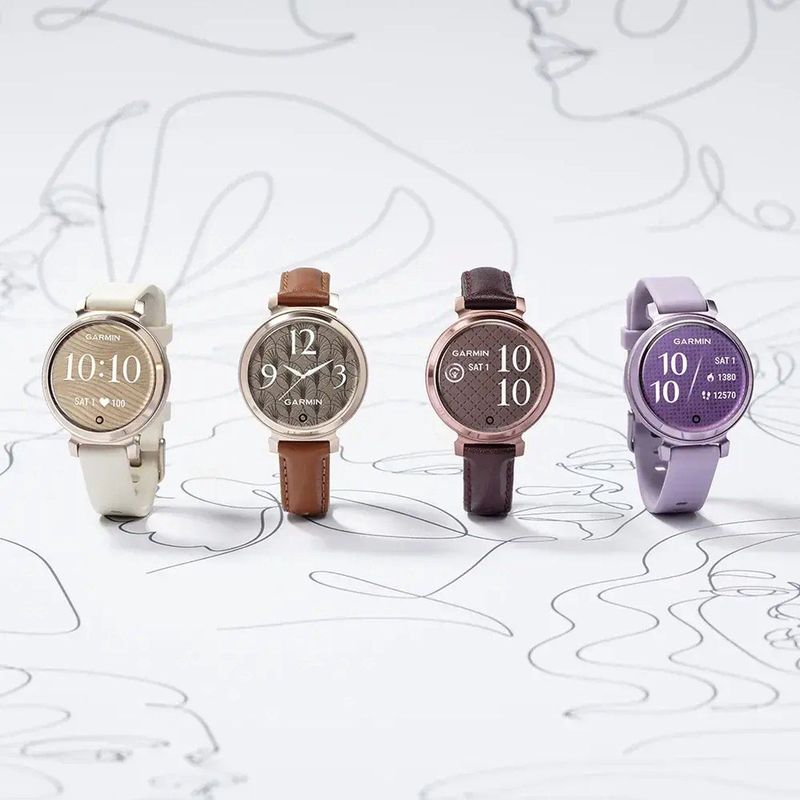 Garmin - Lily 2 - Smartwatch - Bordeaux - Met Mulberry Leren Band