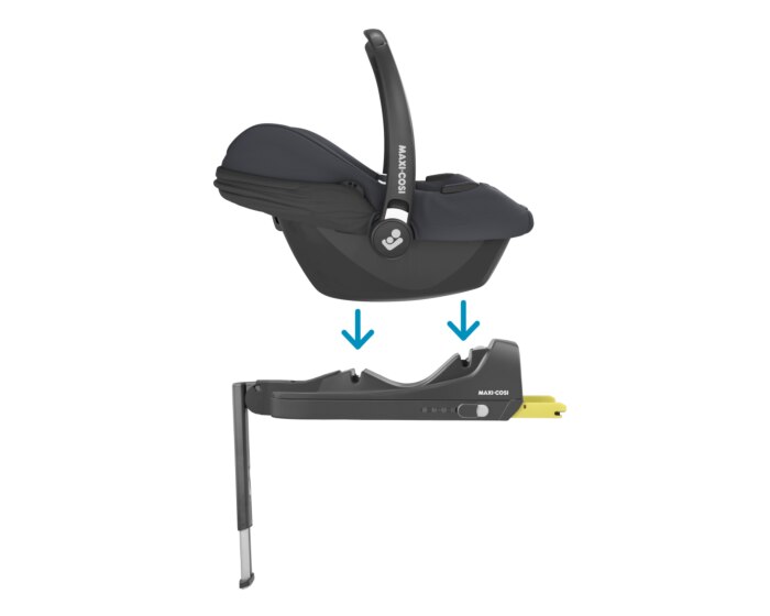 CabrioFix i-Size Base 0 - 12 M  40 - 75 cm   0 - 12 kg    Entwickelt für die CabrioFix i-Size Babyschale |    Click & Go Installation mit CabrioFix i-Size |    i-Size-Sicherheit; ISOFIX-Installation |    Installations-Feedback |