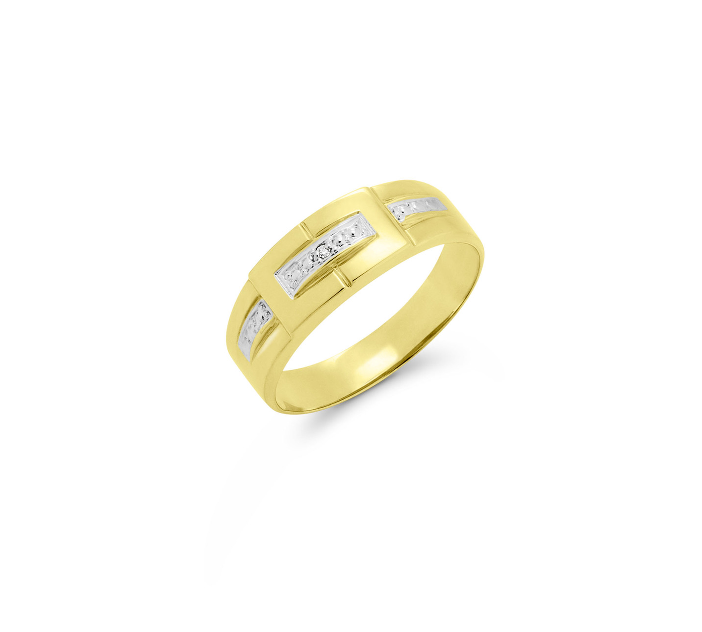 Moderner Damenring mit Diamant