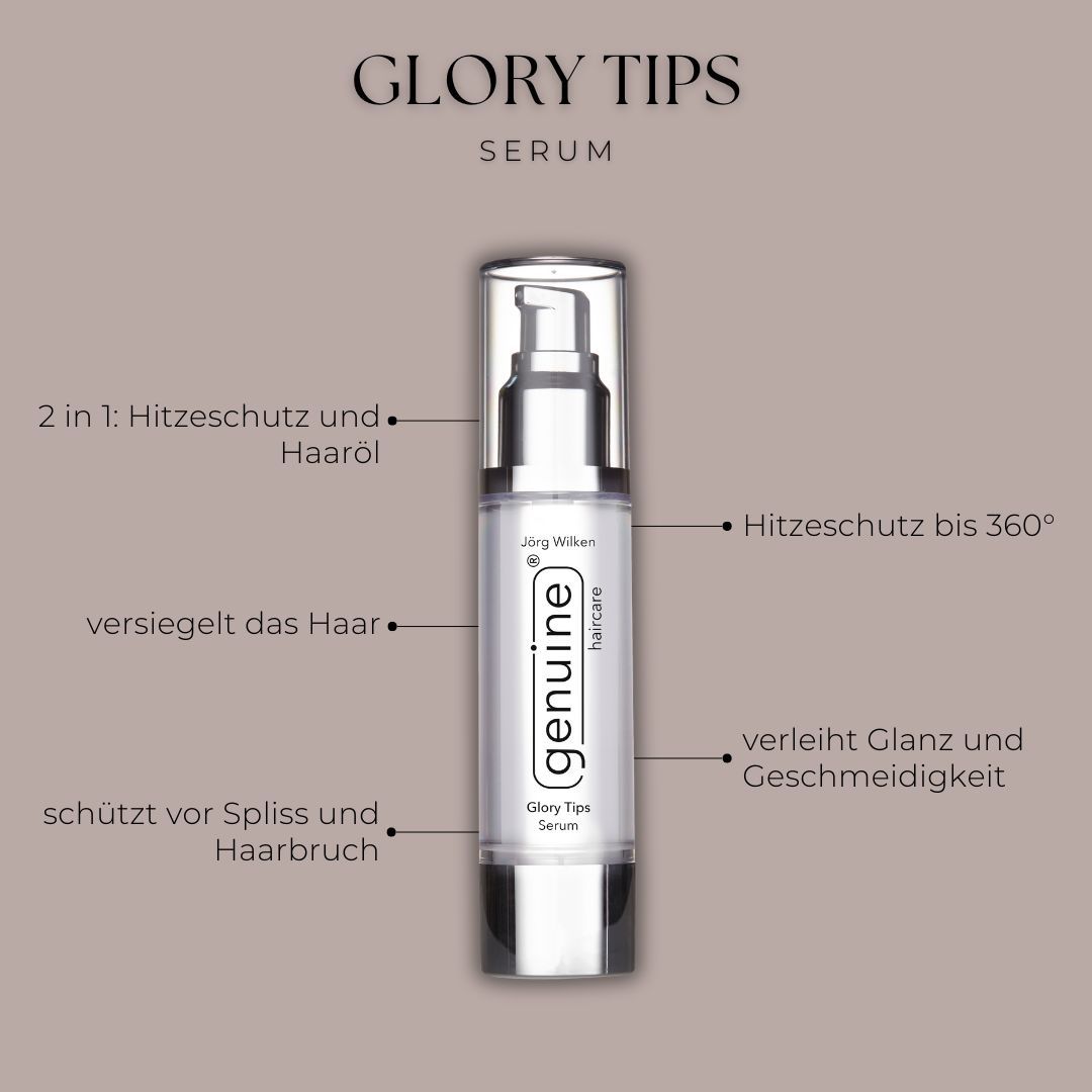 genuine haircare - Glory Tips Serum Hitzeschutz