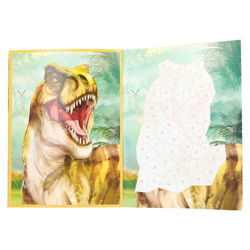 Dino World Number Stickersbog