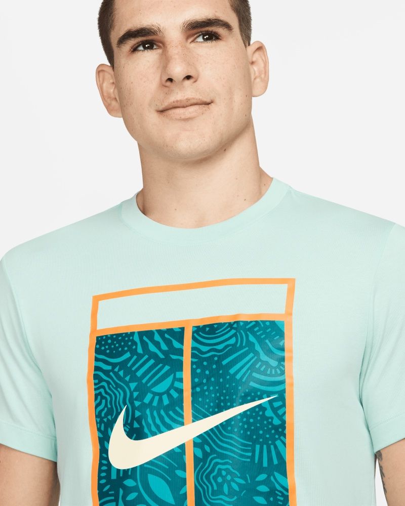 T-shirt Nike NikeCourt Vert pour homme