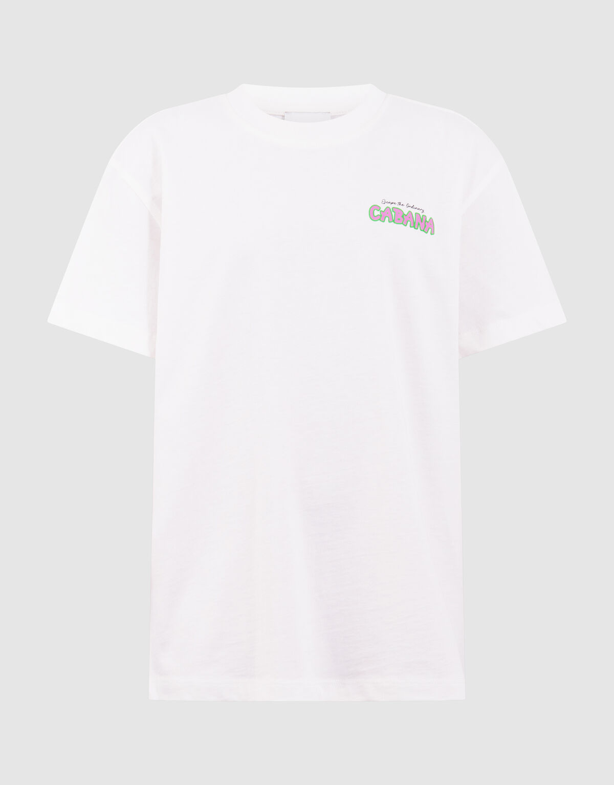 Cabana Artwork T-shirt Wit