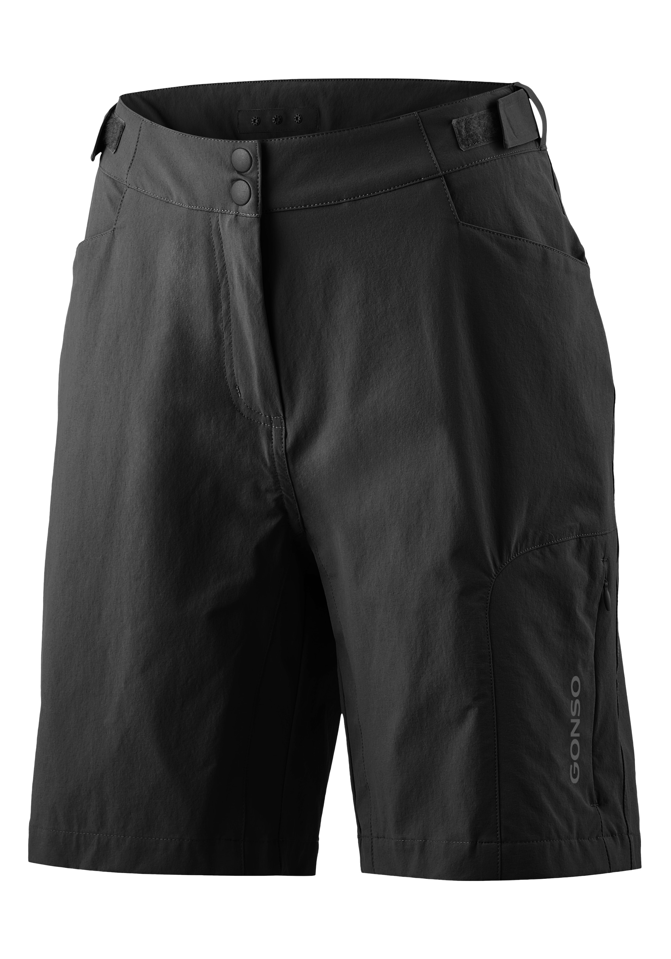 Gonso Fahrradhose »Adventure Shorts W«  Damen Radhose mit einknöpfbarer Radunterhose mit Sitzpolster
