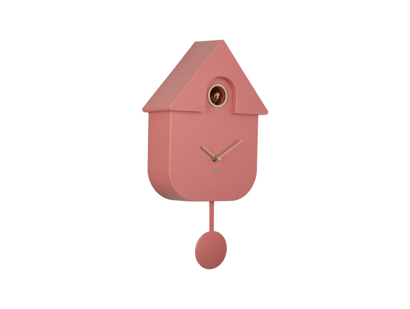 Wall Clock Modern Cuckoo Oro KA6094BR Mocha brown