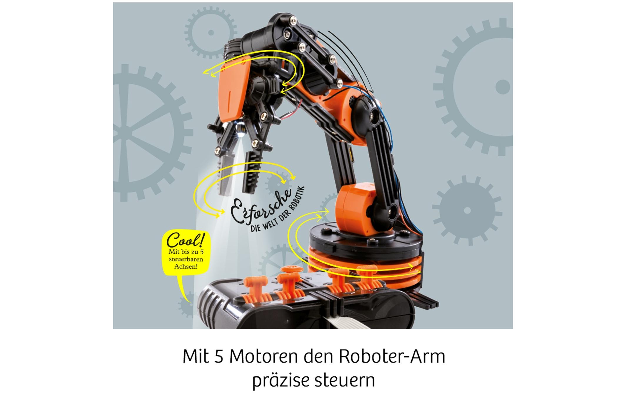 Experimentierkasten Roboter-ArmEin hochwertiger Modellbausatz für Roboter-Fans