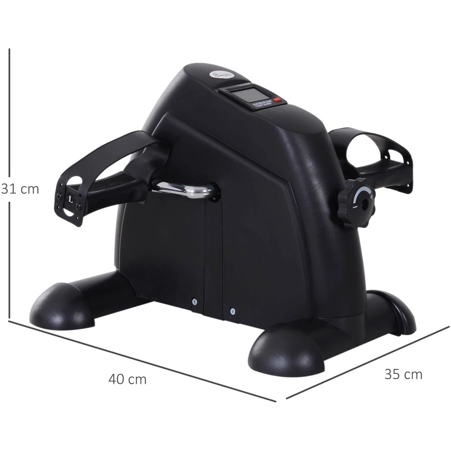 HOMCOM Pedaltrainer mit LCD-Display schwarz