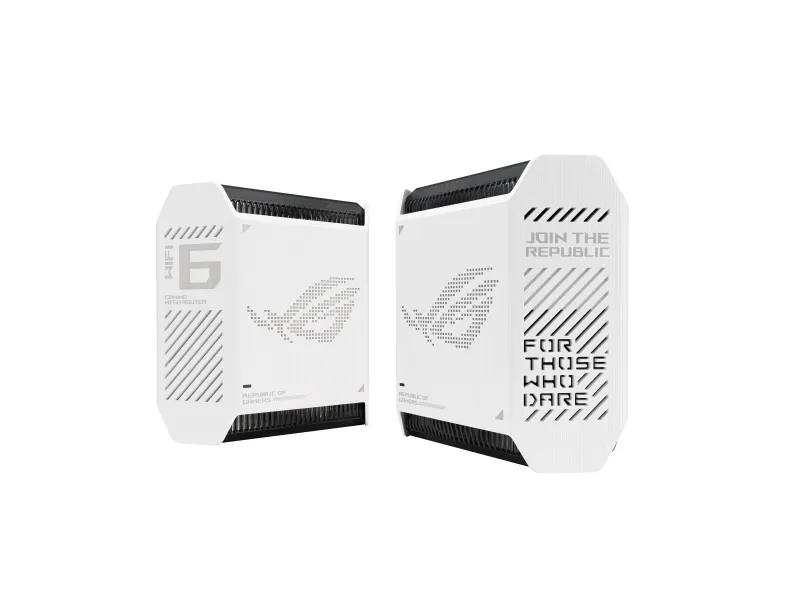 ASUS ROG Rapture GT6 - Wi-Fi-system - (2 routere) - op til 5800 sq.ft - mesh 1GbE, 2.5GbE - Wi-Fi 6 - Tri-Band