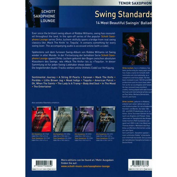 Schott Swing Standards T-Sax