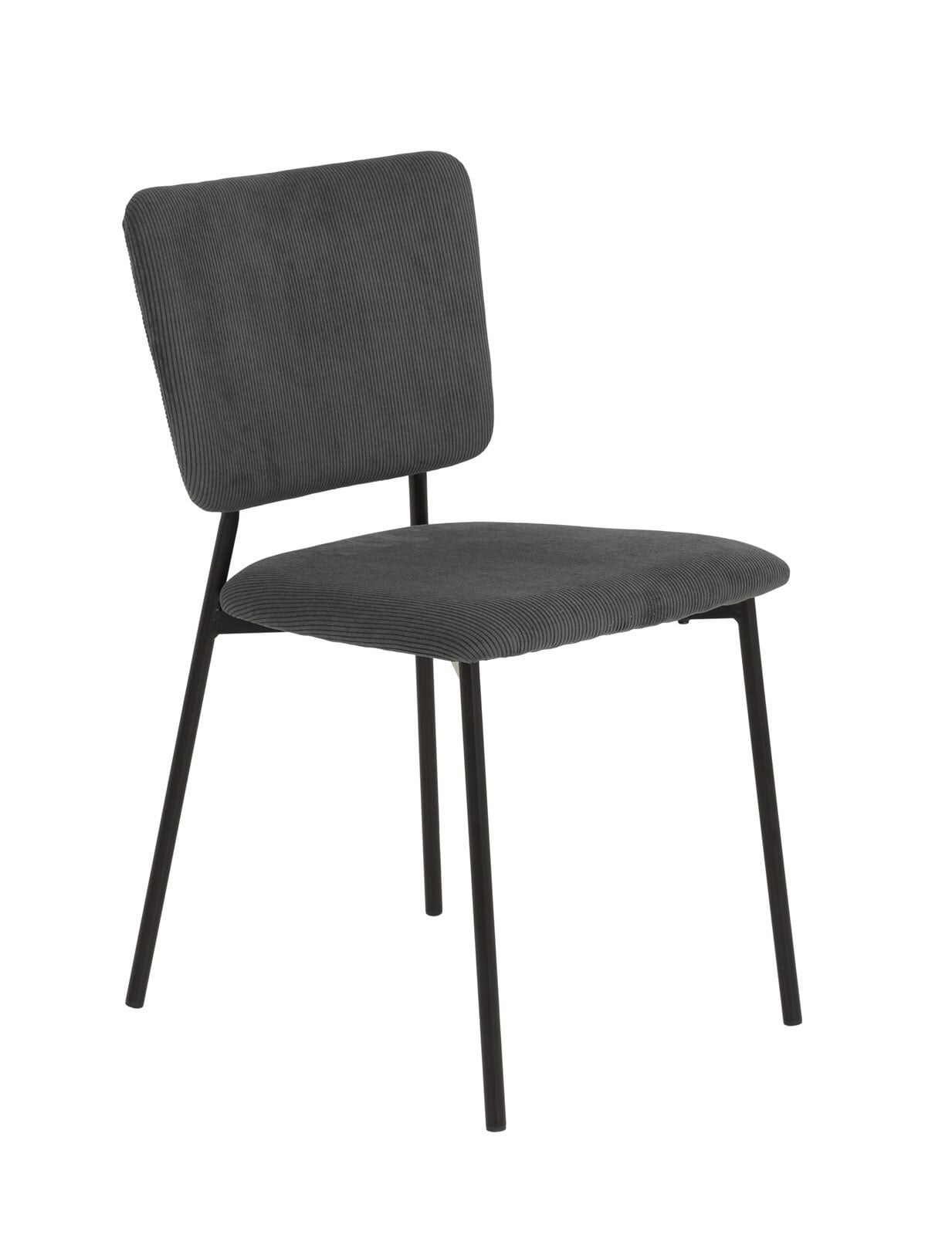 Stuhl Tessa Cord Anthrazit 45,5x81x53 cm