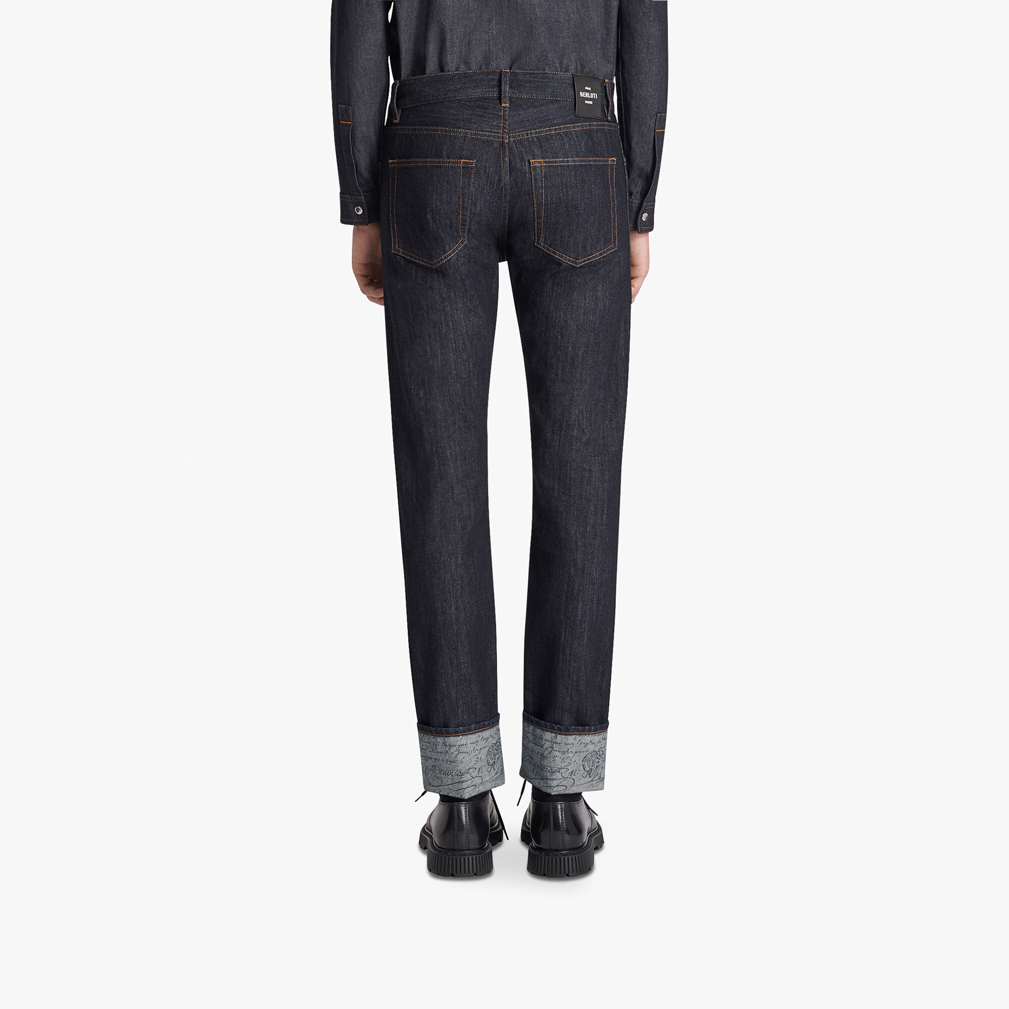 Pantalon En Denim Indigo