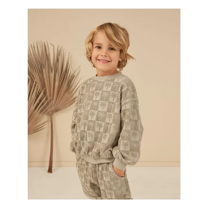 Rylee + Cru Sweat Eponge Palmiers | Sauge