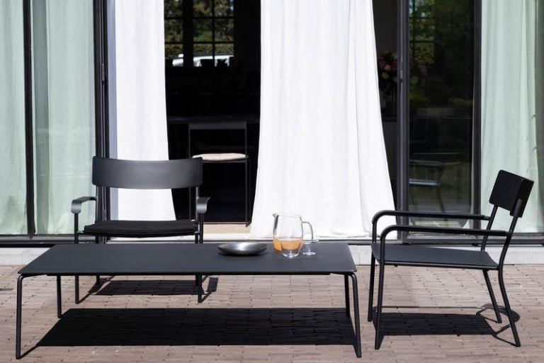 Serax August by Vincent van Duysen salontafel 80x120 zwart
