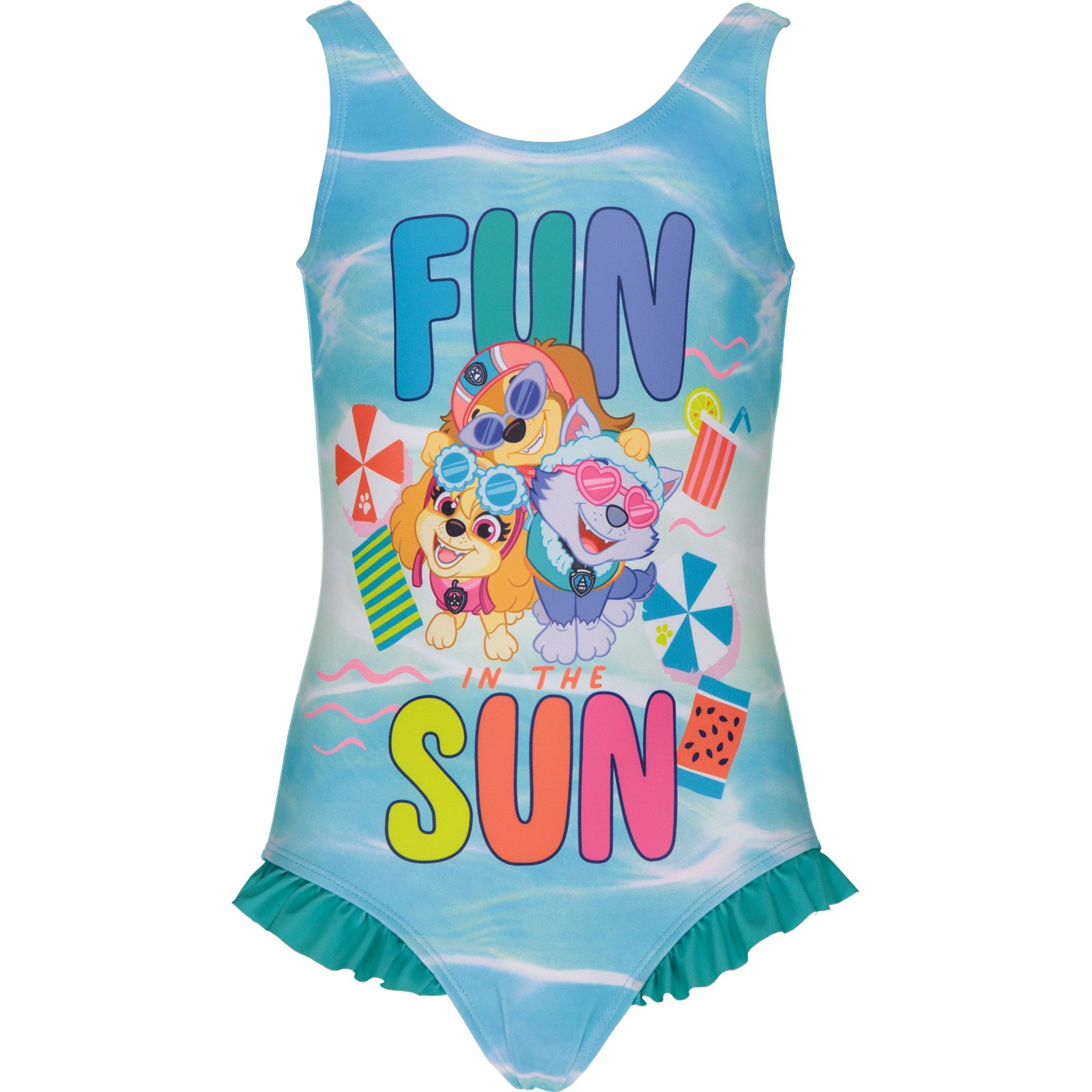 Kinder-Badeanzug Paw Patrol türkis
