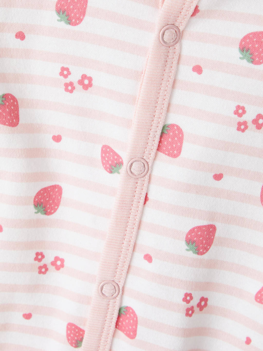 NAME IT baby pyjama NBFNIGHTSUIT - set van 2 roze/wit