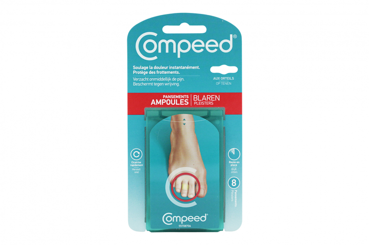 8 pansements ampoules orteils seconde peau
