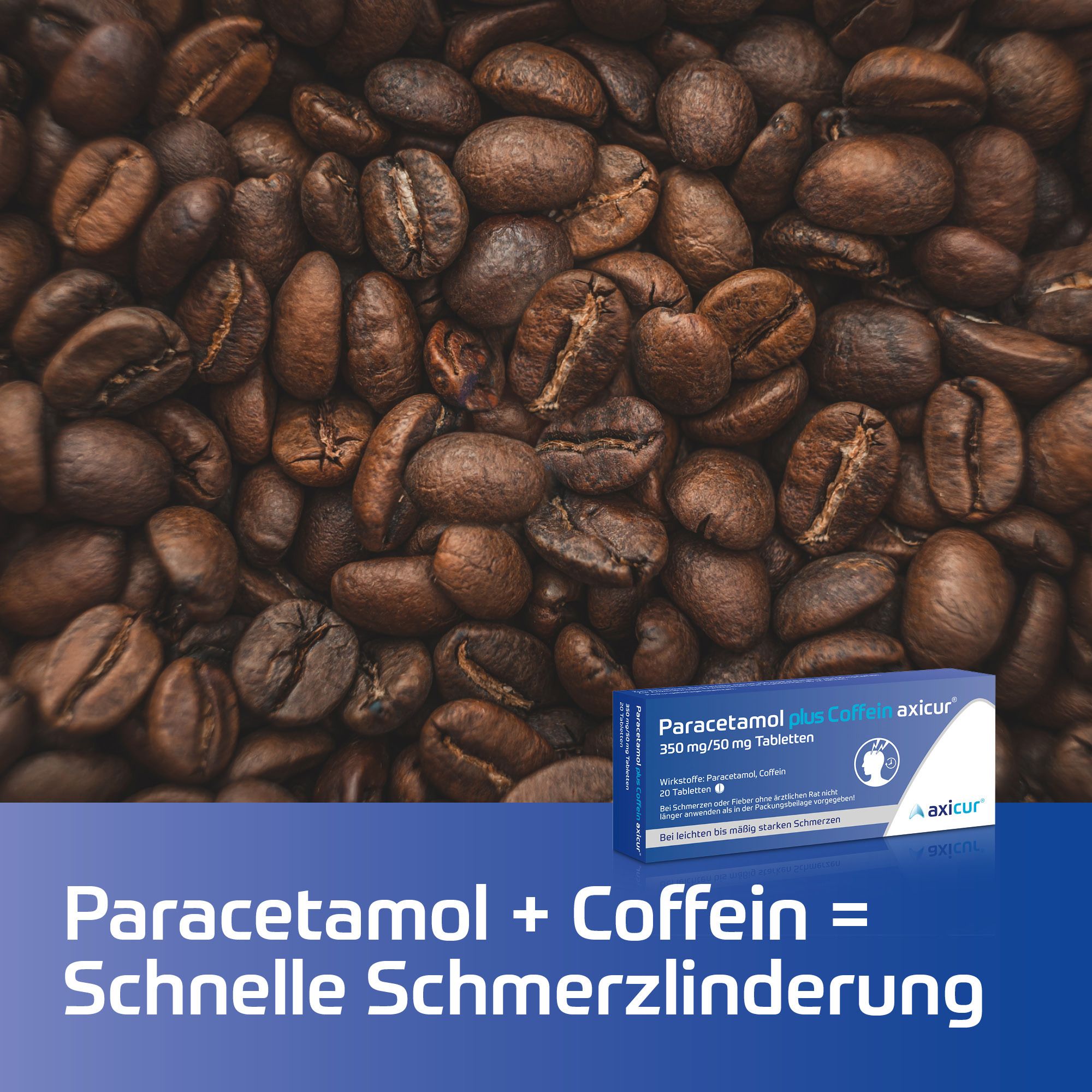 Paracetamol plus Coffein axicur 350 mg/50 mg Tabletten