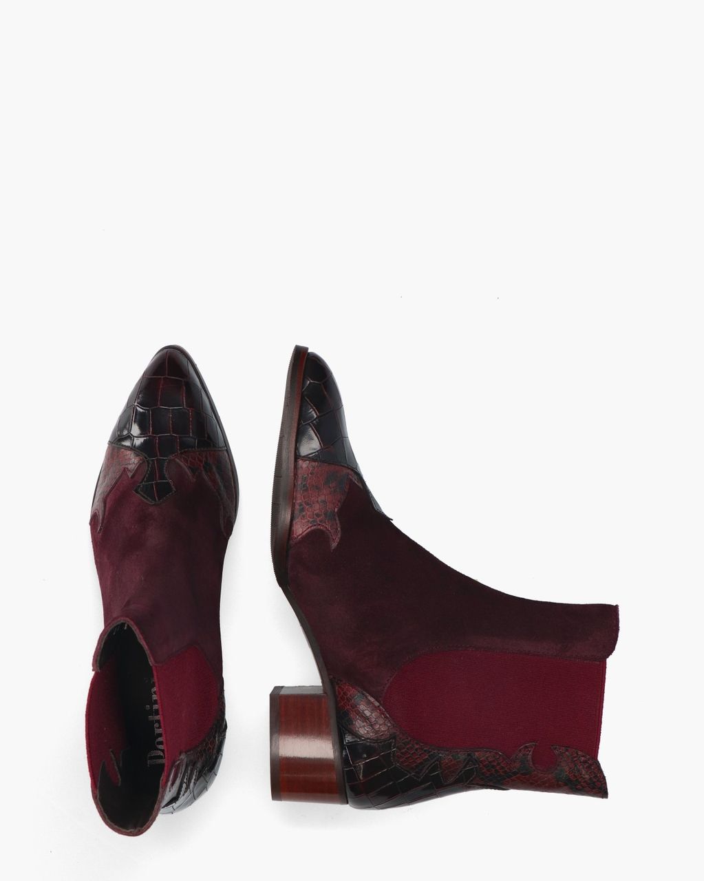 Pertini 30961 Bordeauxrood Dames Chelseaboots